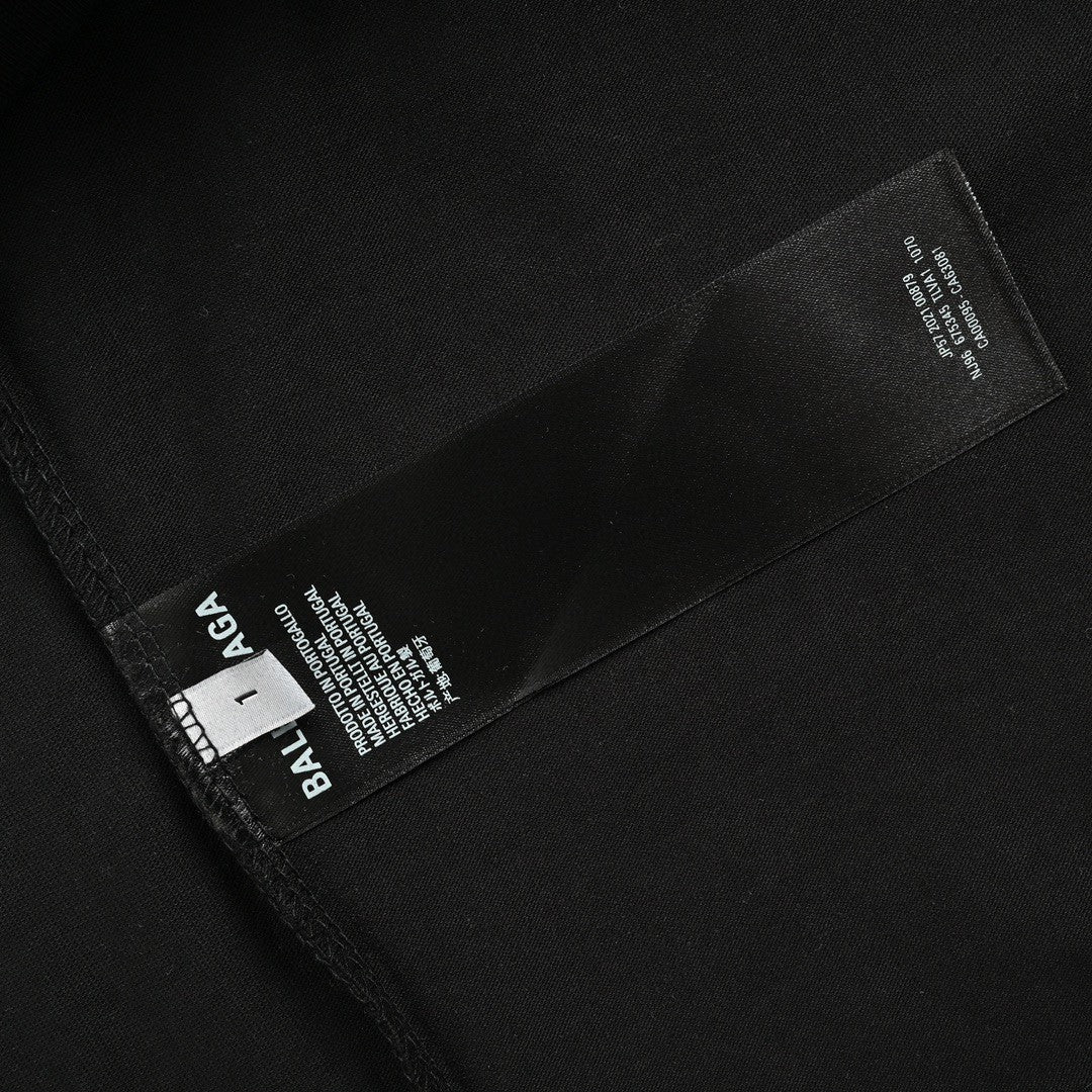 Balenciaga Plain Black T-Shirt