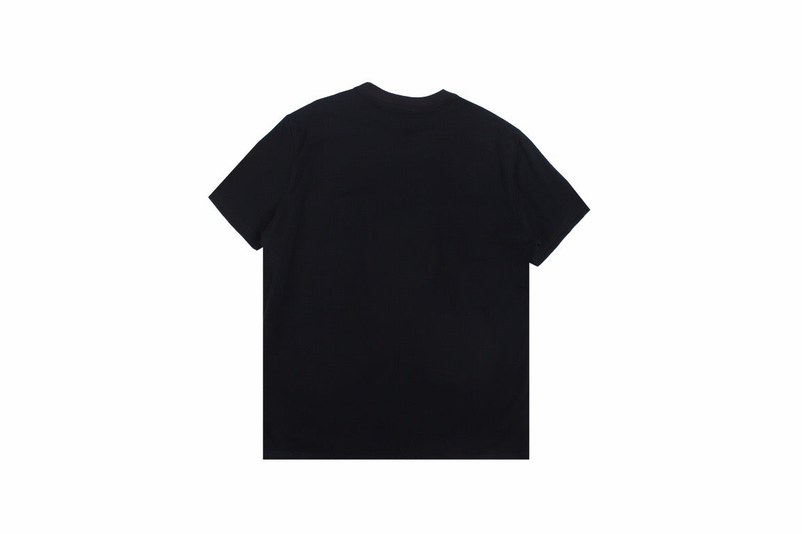 Burberry Check Panel T-Shirt (Black)