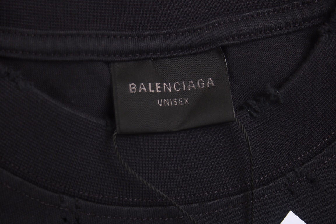 BALENCIAGA LOGO T-SHIRT BLACK YELLOW