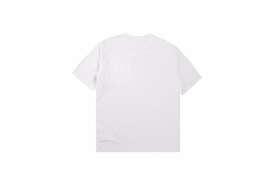 Chic White T-Shirt with Prada Logo Pocket