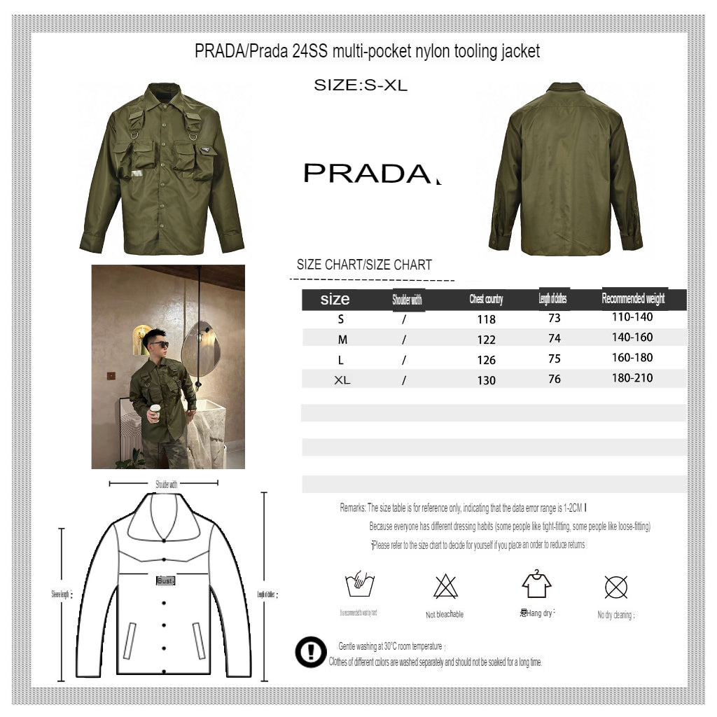 Chic Prada Military-Inspired Jacket