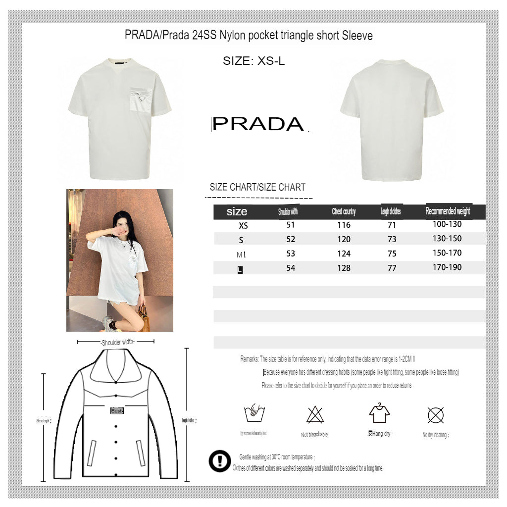 Chic Prada Pocket Tee for Effortless Style