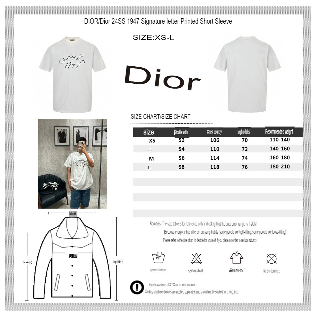 Dior 1947 Signature T-Shirt