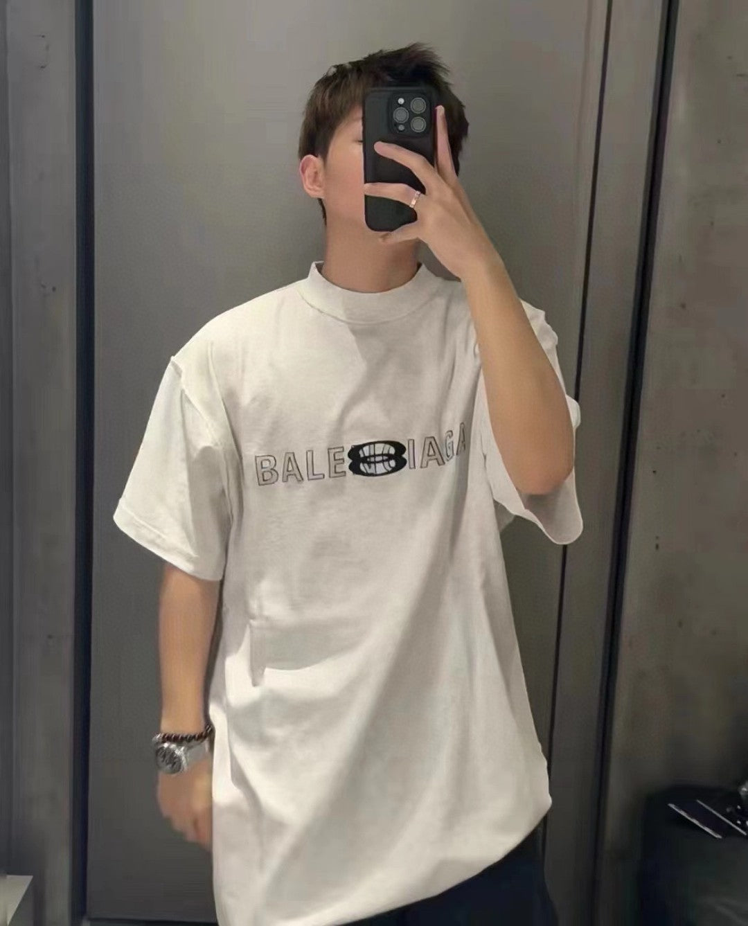 Balenciaga Reflective Logo T-Shirt