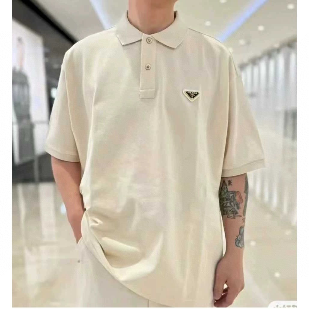 Stylish Beige Polo Shirt by Prada