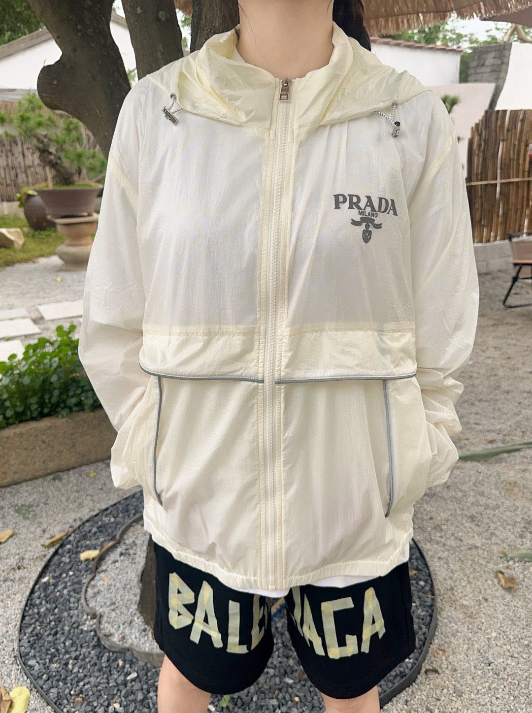 Prada Ultra-Lightweight Hooded Jacket for Effortless Style