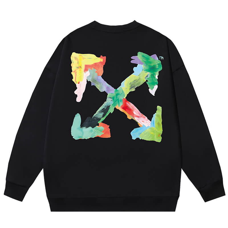 Off White Brush Arrow Sweatshirts