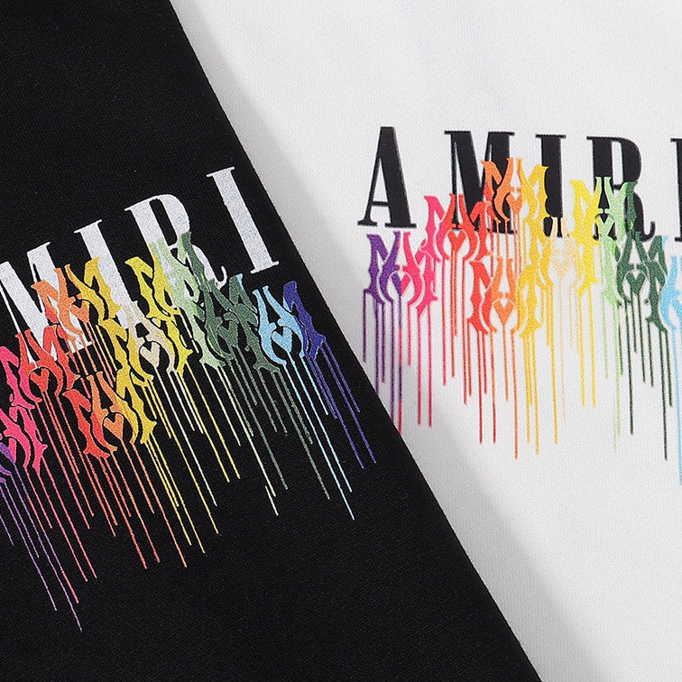 AMIRI Rainbow Logo Print Hoodie