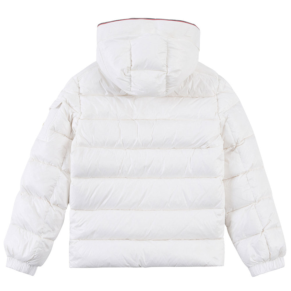 MONCLER White Pavin Down Jacket