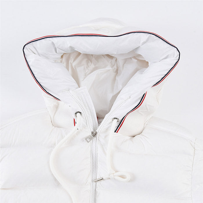 MONCLER White Pavin Down Jacket