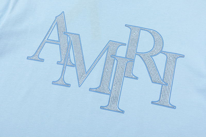 AMlRl Letter Logo Print Cotton T-Shirt