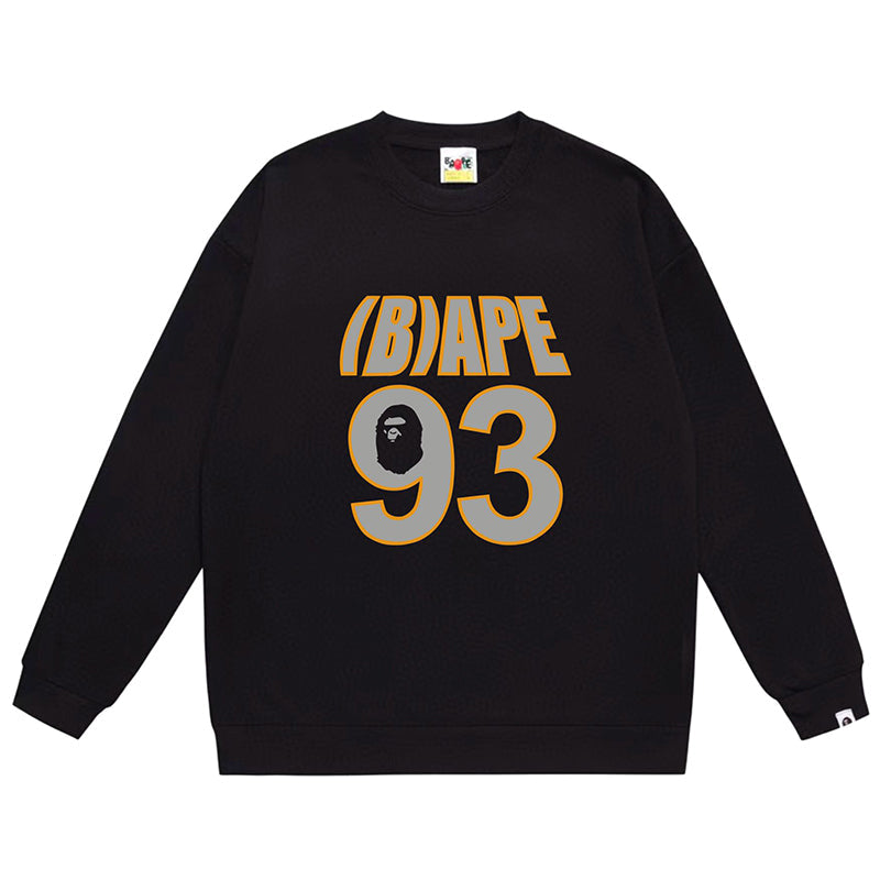 BAPE Ape Head WGM Alphanumeric Print Sweatshirt