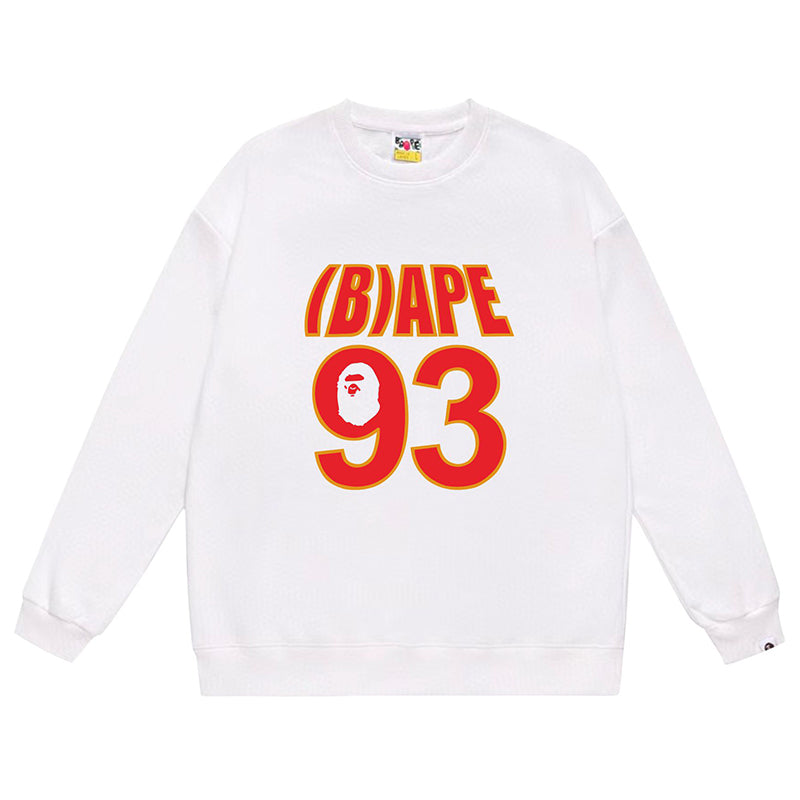 BAPE Ape Head WGM Alphanumeric Print Sweatshirt