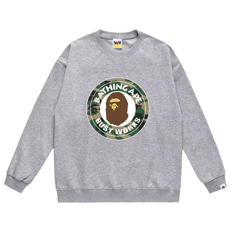 BAPE Woodland Camo Busy Works Sweatshirt