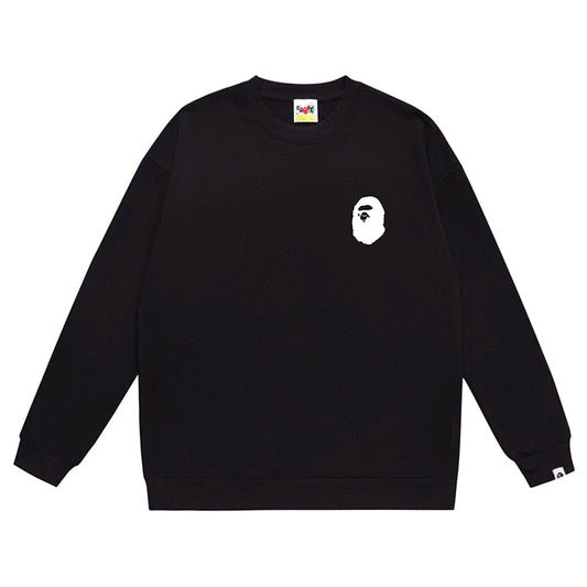 BAPE x Stussy Ape Head Pattern Print Sweatshirt