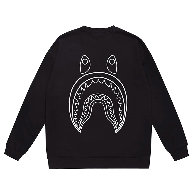 BAPE x Stussy Ape Head Pattern Print Sweatshirt