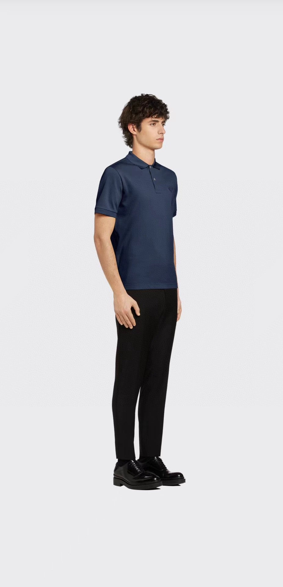 Timeless Navy Polo Shirt by Prada