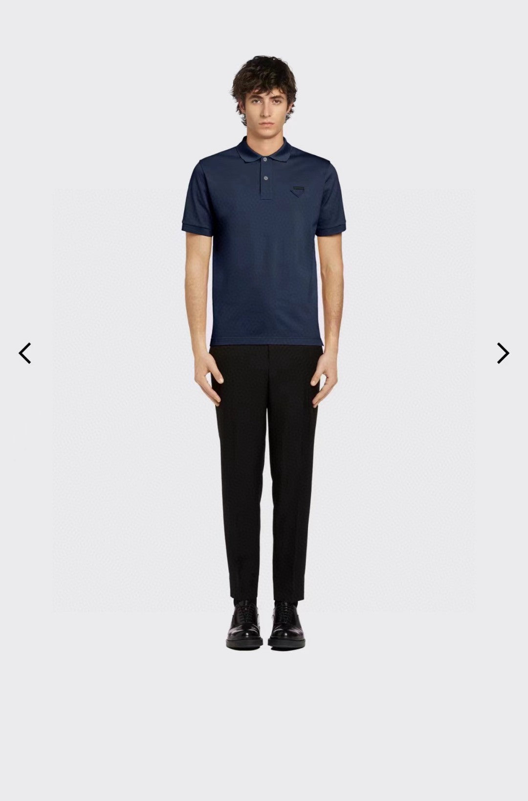 Timeless Navy Polo Shirt by Prada