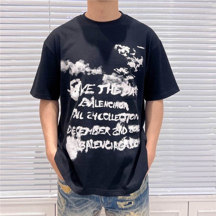 Balenciaga Save the Date Black T-Shirt