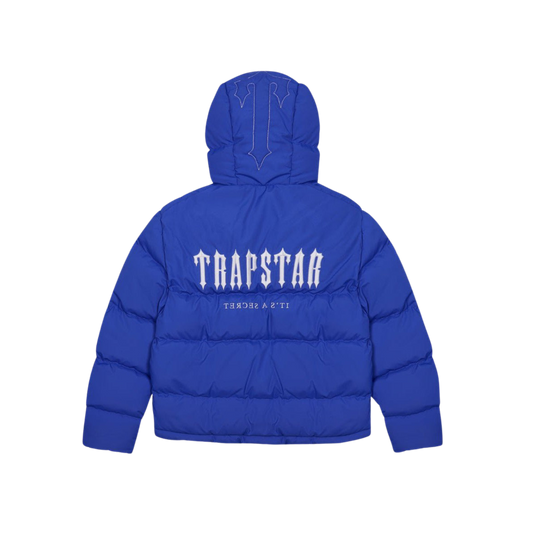 TRAPSTAR DECODED HOODED PUFFER JACKET 2.0 - DAZZLING BLUE