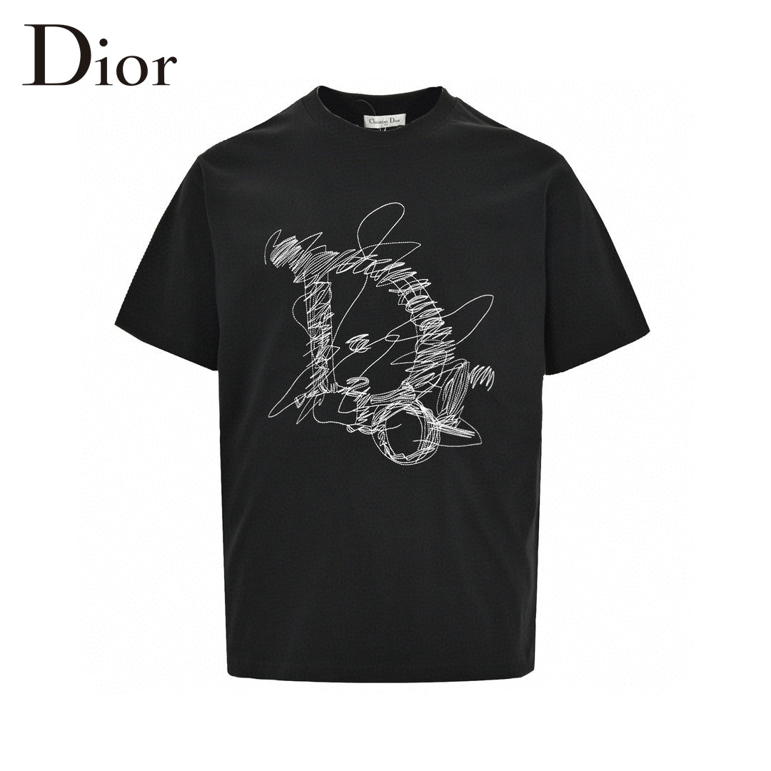 Dior Scribble Design T-Shirt