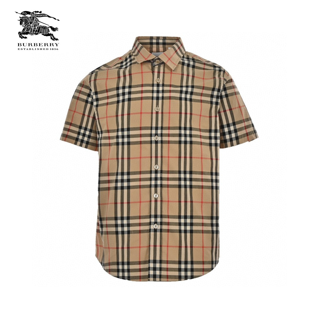 Burberry Check Short-Sleeve Shirt