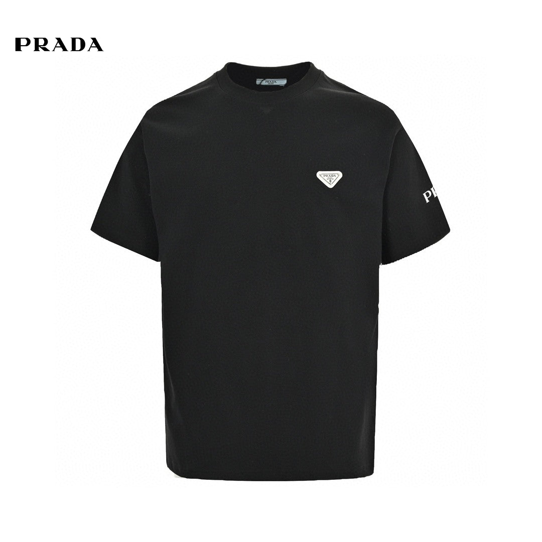 Chic Black Prada Logo Tee