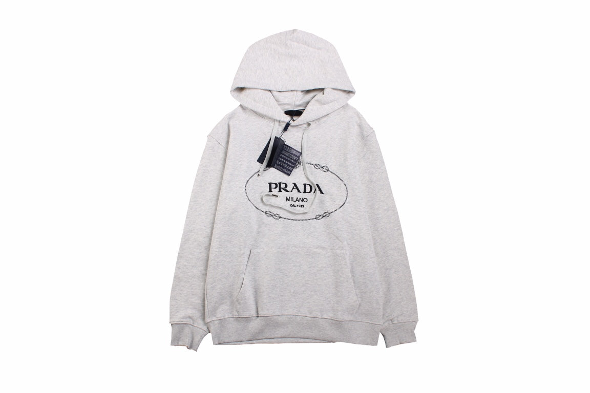 Stylish Grey Hoodie by Prada Milano