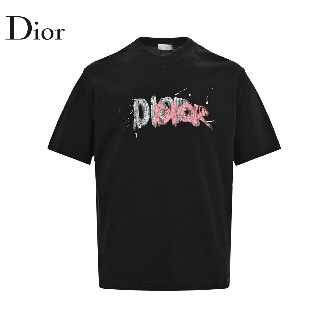 Dior Graffiti Logo T-Shirt in Black