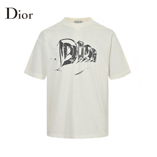 Dior White Graphic T-Shirt