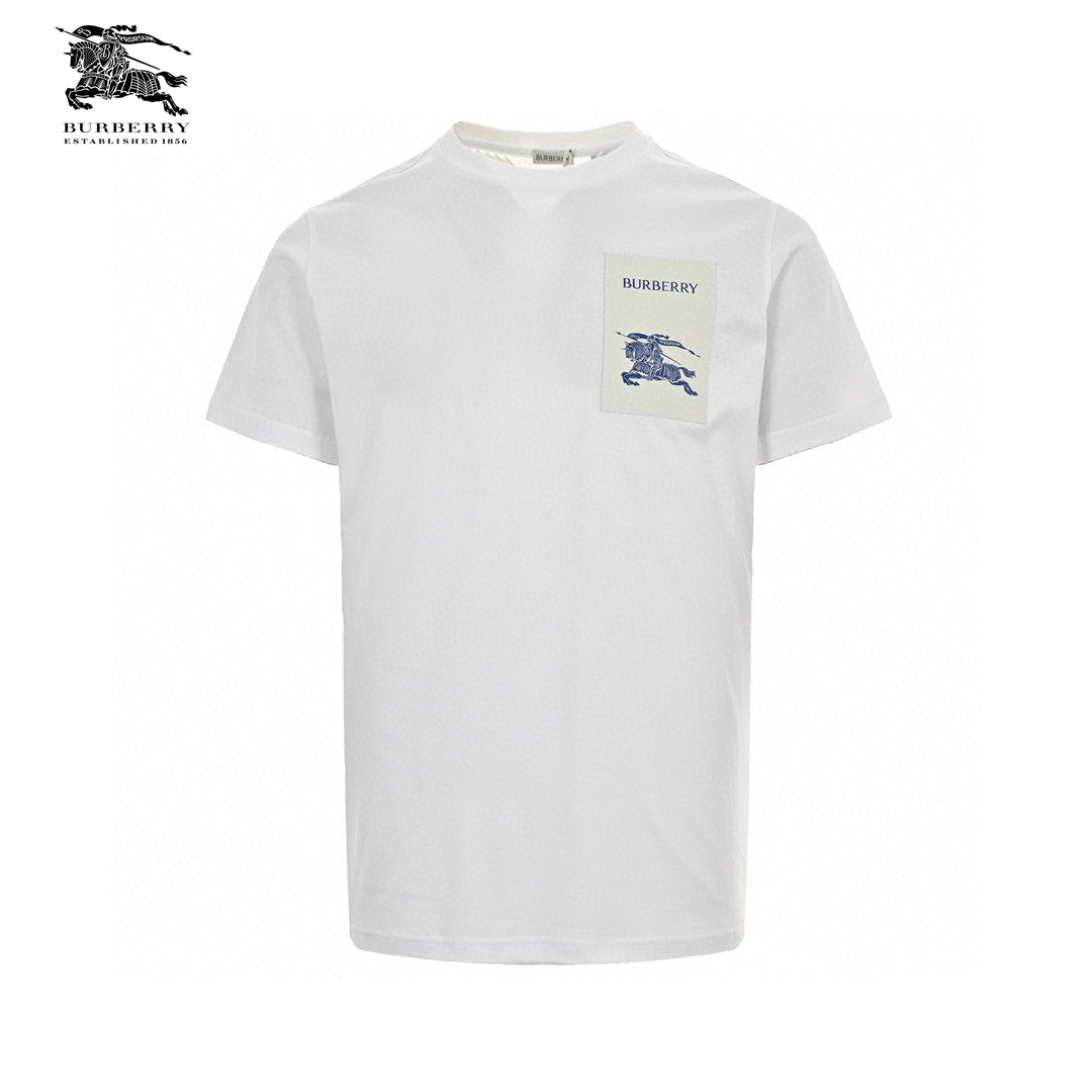 Burberry Embroidered Patch T-Shirt (White)