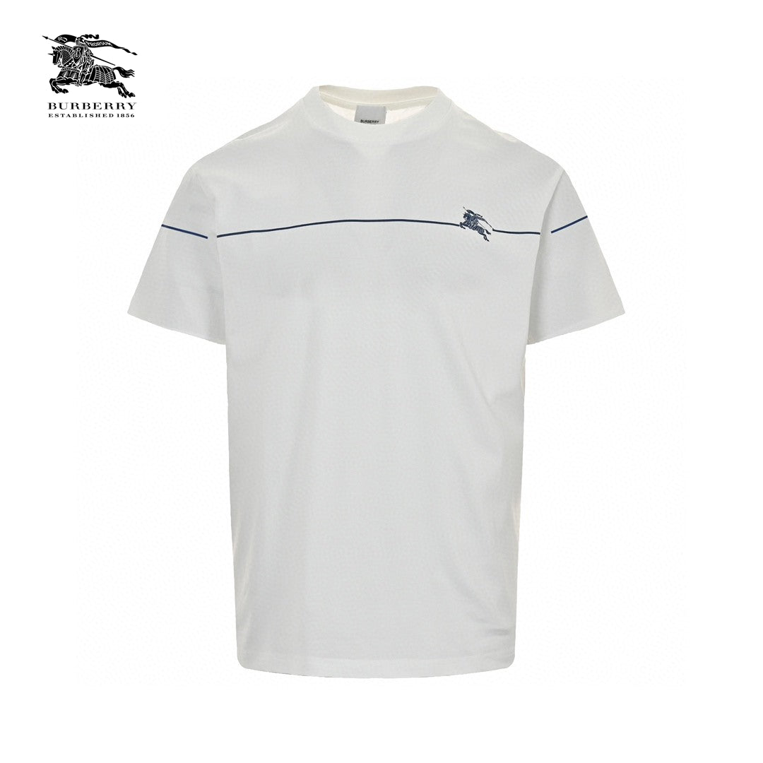 Burberry Equestrian Logo White T-Shirt