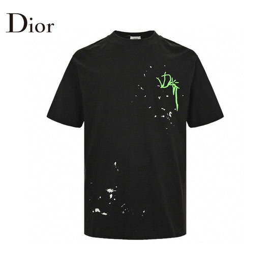 Dior Artistic Splatter T-Shirt (Black)