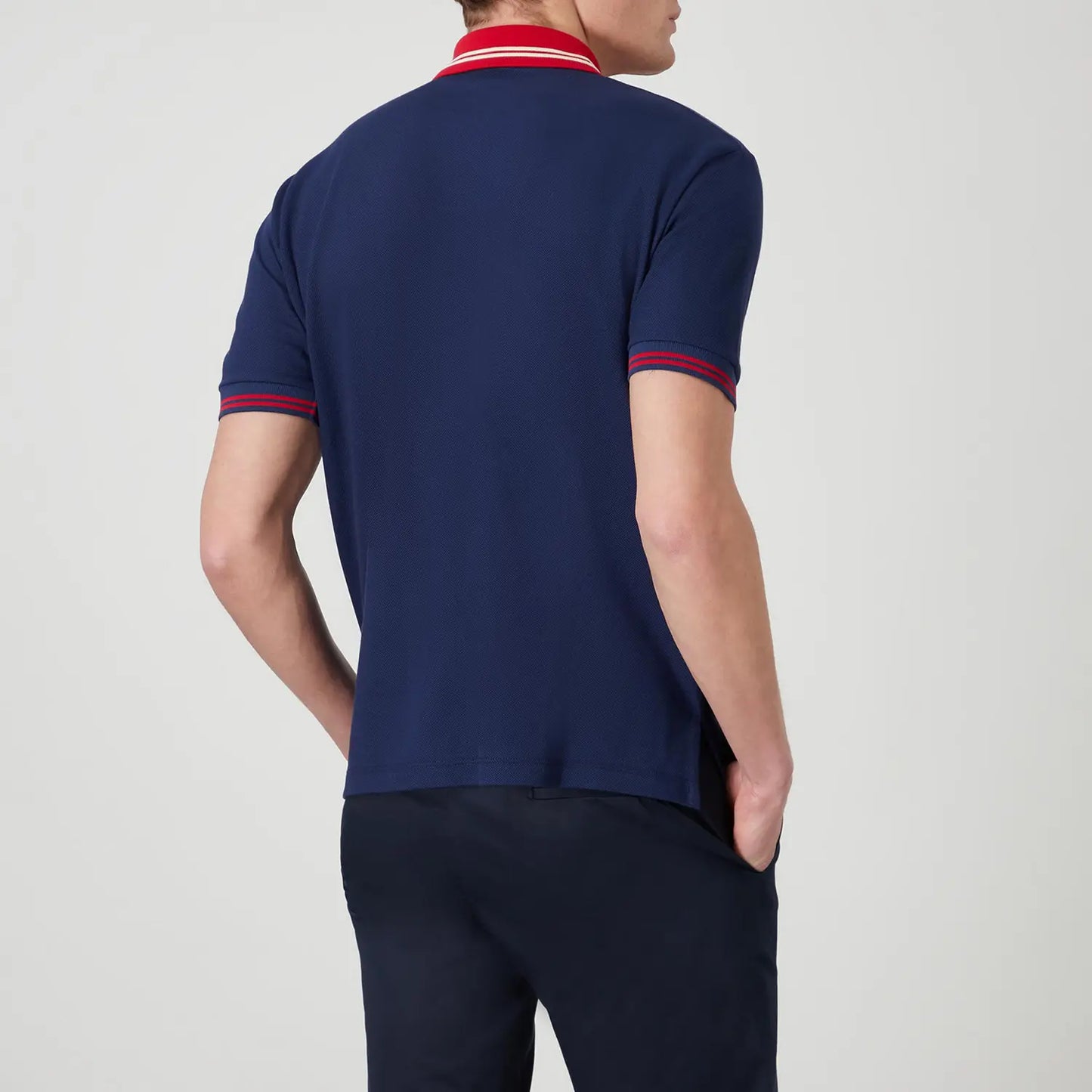 GUCCI || Cotton Piquet Polo T-Shirt With Interlocking G Logo