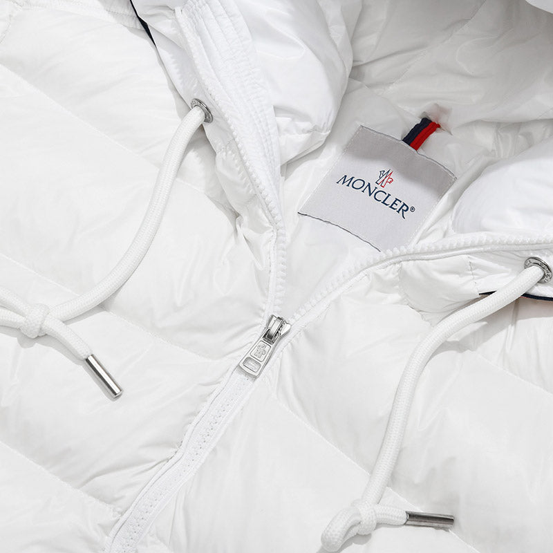 MONCLER White Pavin Down Jacket