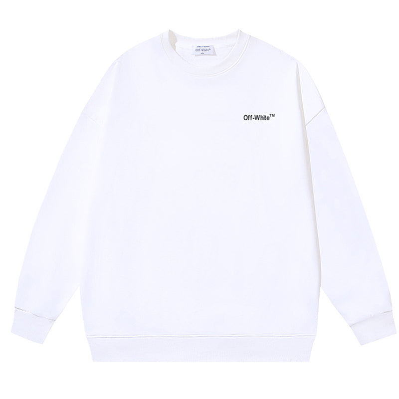 OFF-WHITE Logo-Embroidered Cotton Sweatshirts