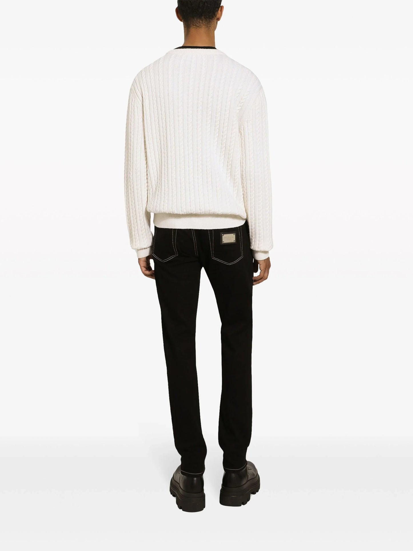 DOLCE & GABBANA || Crew-Neck Cable-Knit Jumper Pullover