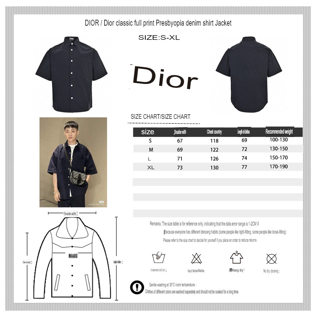 Dior Black Short-Sleeve Shirt