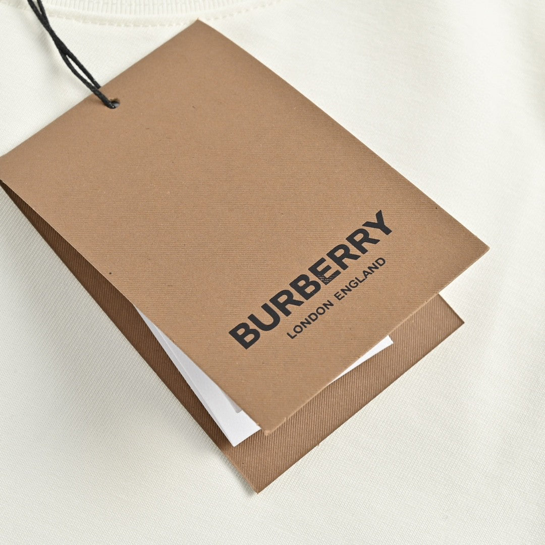 Burberry T-Shirt - White with Graphic Design