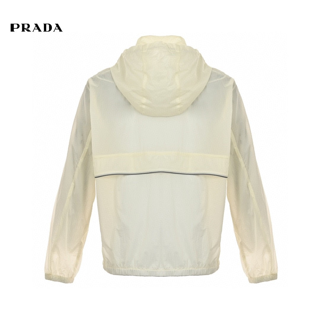 Prada Ultra-Lightweight Hooded Jacket for Effortless Style