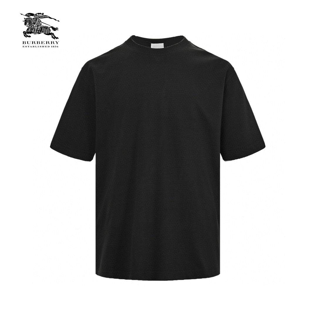 Burberry Black T-Shirt with Side Logo