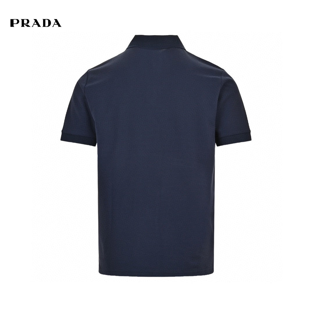 Timeless Navy Polo Shirt by Prada