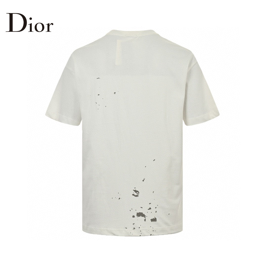 Dior Artistic Splatter T-Shirt (White)