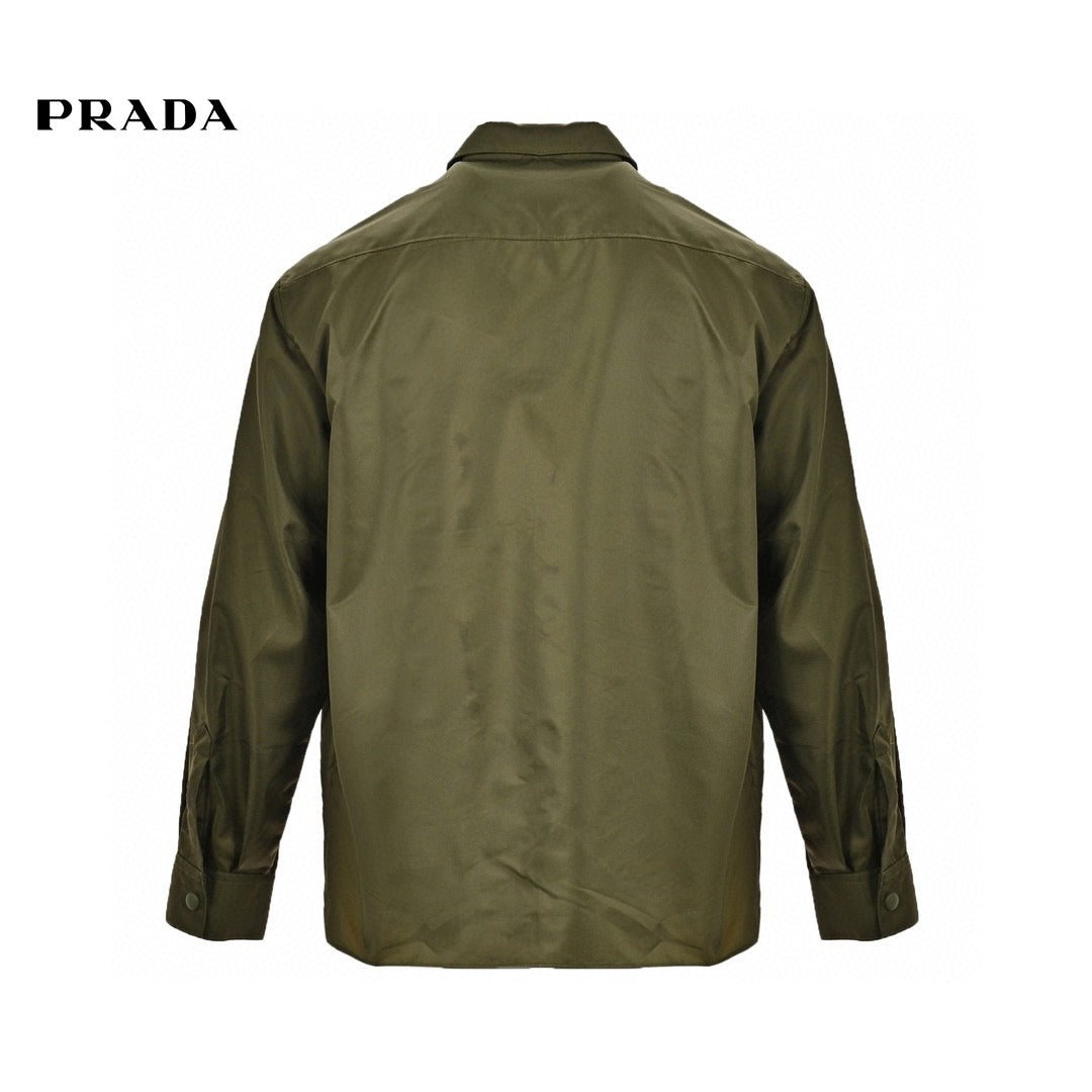 Chic Prada Military-Inspired Jacket