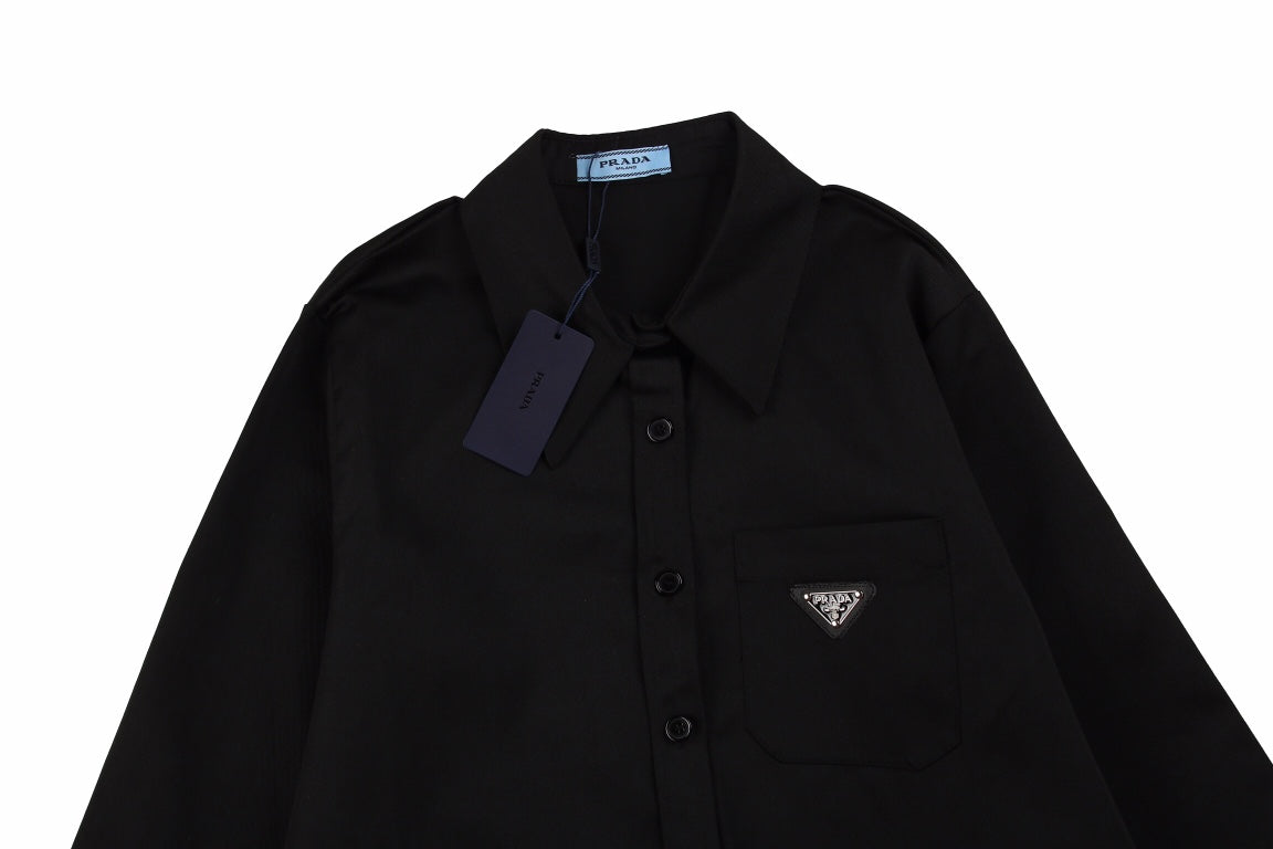 Chic Black Button-Up Shirt by Prada