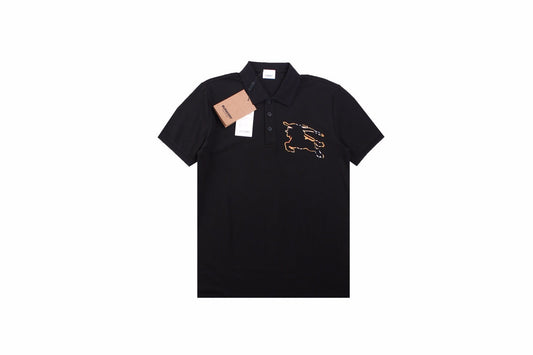 Burberry Embroidered Knight Polo - Black