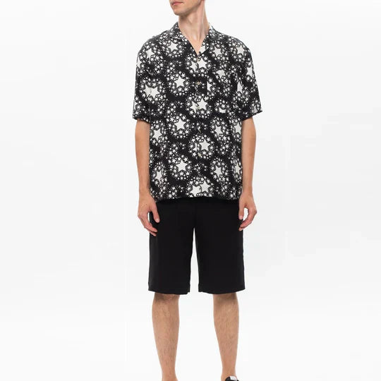 GUCCI || Mens Star Printed Silk Bowling Shirt