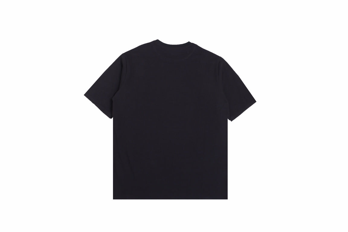 Chic Black Prada Logo Pocket Tee