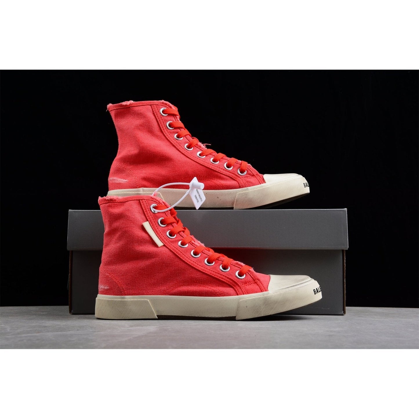 BALENCIAGA PARIS HIGH VULC DESTR x RED