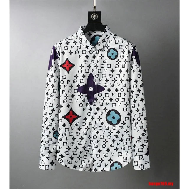 LOUIS VUITTON ||  White 3D Long sleeves Button Shirt